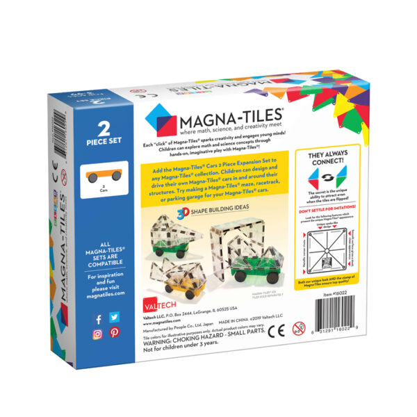 Magna-Tiles - Cars - Geel/Groen - Afbeelding 2
