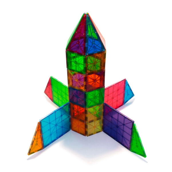 Magna-Tiles - Clear Colors - 100-delig - Afbeelding 3