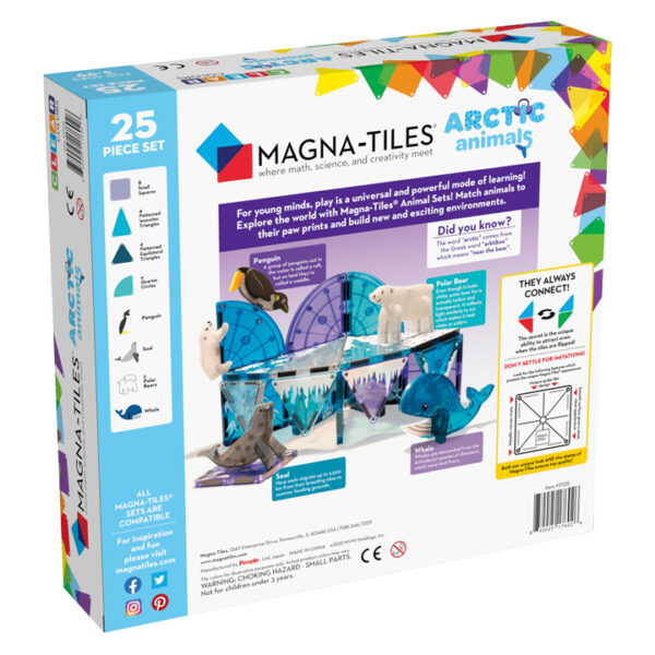 Magna-Tiles - Clear Colors - Arctic 25-delig - Afbeelding 4