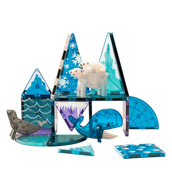 Magna-Tiles - Clear Colors - Arctic 25-delig - Afbeelding 2