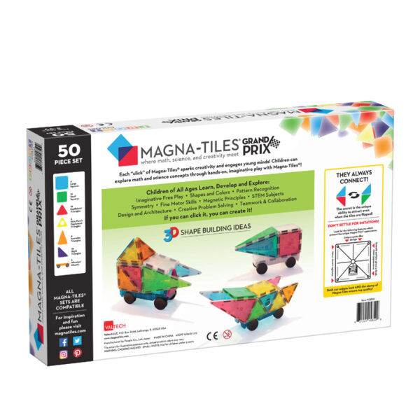 Magna-Tiles - Frost Colors - Grand Prix 50-delig - Afbeelding 2