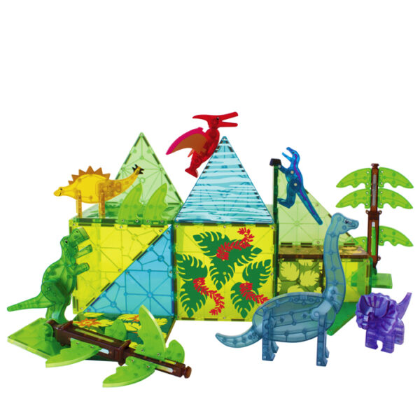 Magna-Tiles - Dino World XL - 50-delig - Afbeelding 3