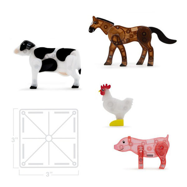 Magna-Tiles - Farm Animals - 25-delig - Afbeelding 3