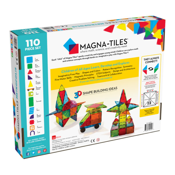 Magna-Tiles - Metropolis - 110-delig - Afbeelding 2