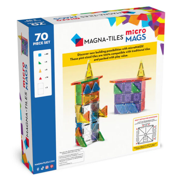 Magna-Tiles - Micro Mags - 70-delig - Afbeelding 4