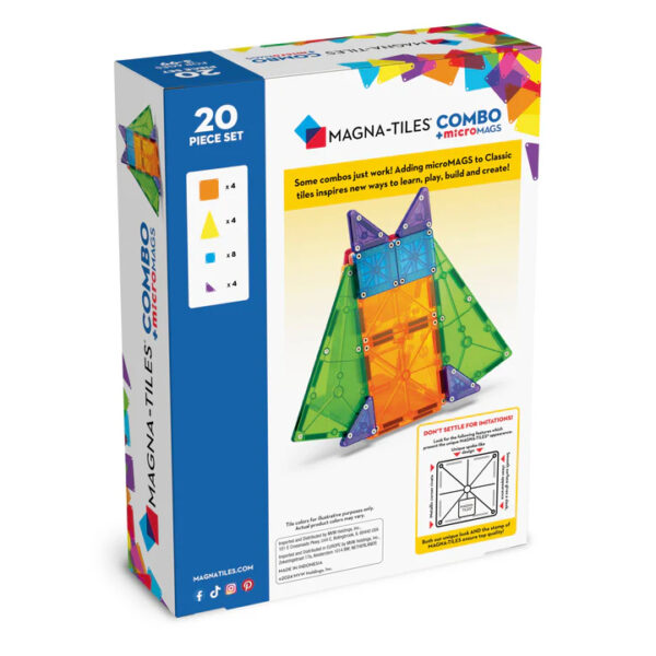 Magna-Tiles - Combo Micro Mags - 20-delig - Afbeelding 5