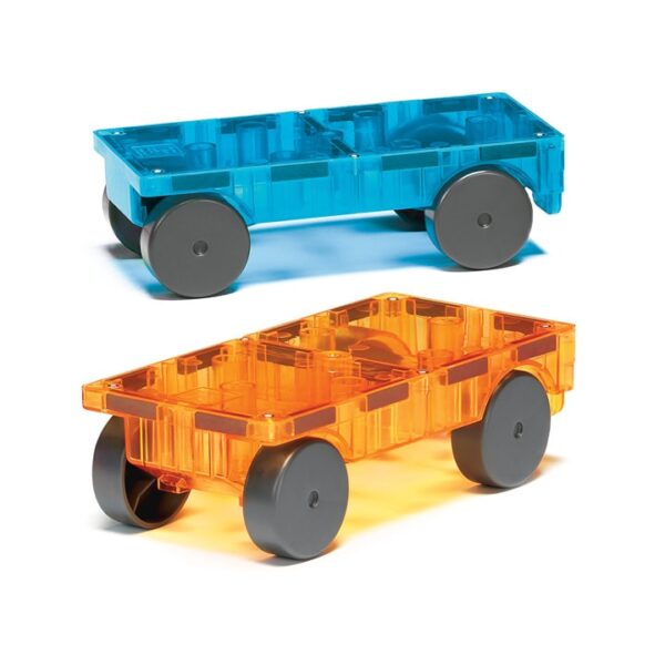 Magna-Tiles - Cars - Blauw/Oranje - Afbeelding 2