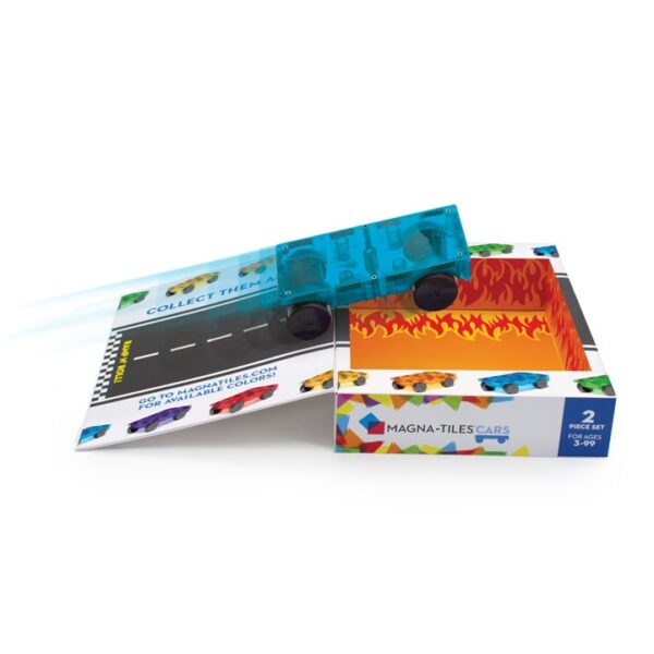 Magna-Tiles - Cars - Blauw/Oranje - Afbeelding 3