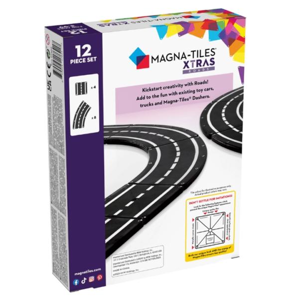Magna-Tiles - Xtras - Roads 12-delig - Afbeelding 2
